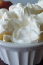 Apples and Homemade Whipped Cream