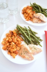 Easy Chicken, Green Beans, and Country Potatoes