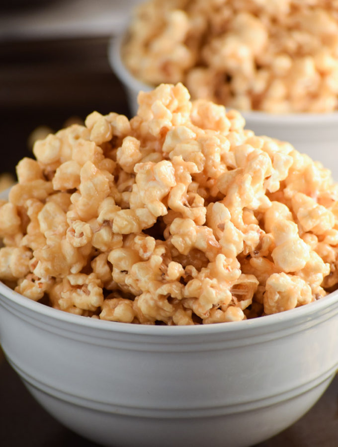 Soft and Chewy Caramel Popcorn