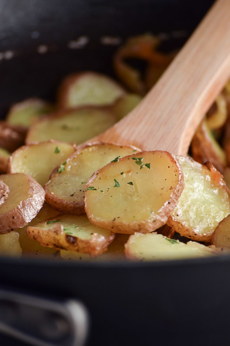 Easy Pan Fried Potatoes - My Homemade Heaven